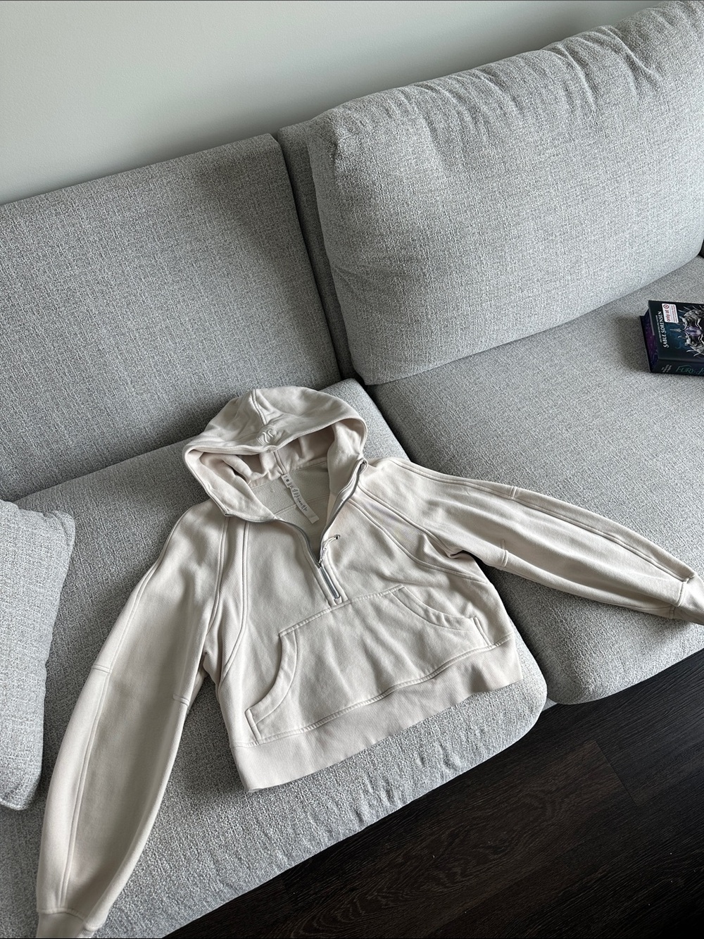 Lululemon Beige Cropped Scuba Jacket